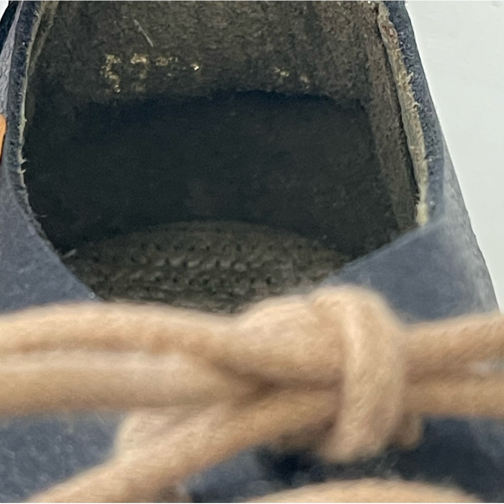 Naturalista Dark Navy Eyelet Cutout Mary Jane Flats 37 - Picture 8 of 11